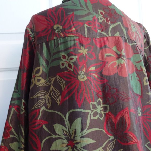 Scott Taylor Size 1X Front Button Shirt-3/4 Sleeves-New-Casual/Business - Picture 6 of 9